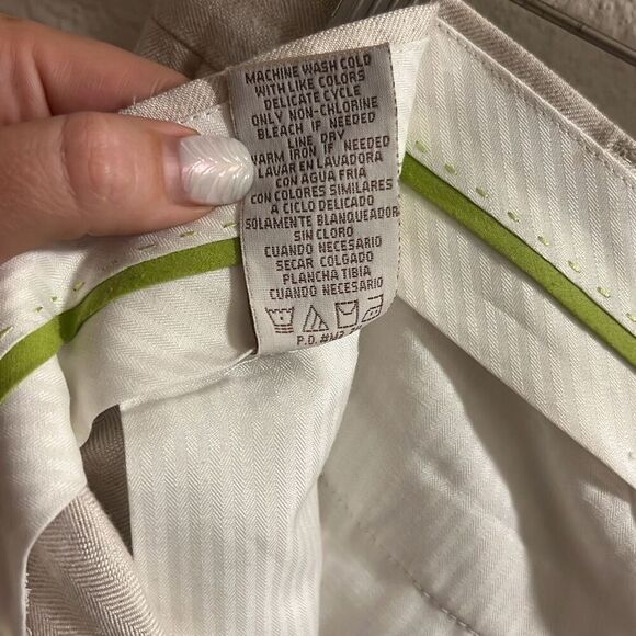 ✨CUBAVERA DELAVE LINEN FLAT FRONT PANTS 34/30✨ - Picture 8 of 8